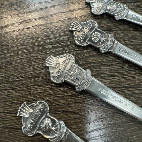 Collectables Vintage Rolex Spoons lot 7 Lugano & Lucerne Buchere of Switzerland - Picture 4 of 4